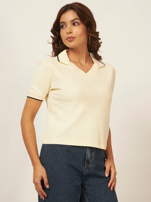 Wide Neck Polo