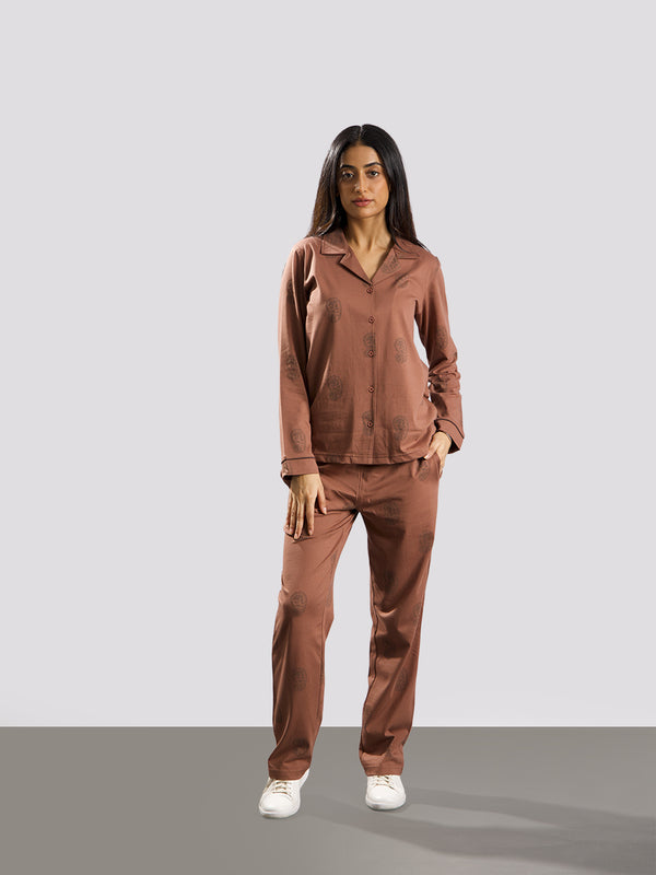 Printed Nightsuit Set||100% Cotton