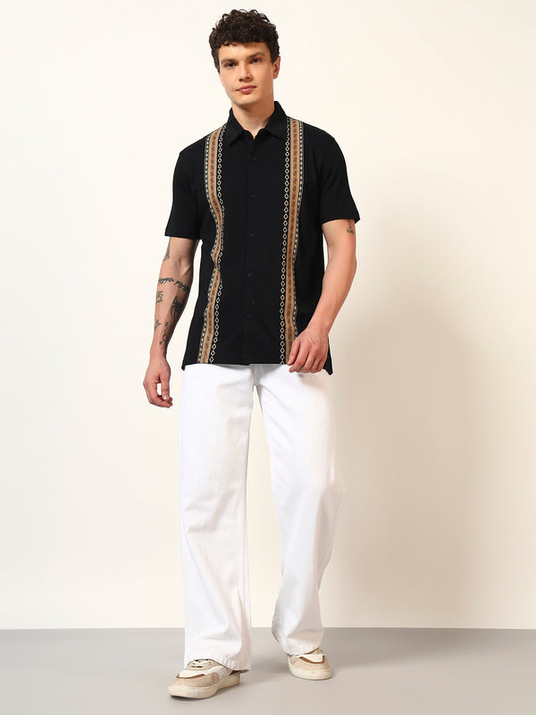 Printed Half Sleeve Shirt||100% Cotton