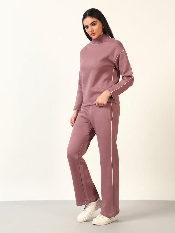 Women’s Turtle Neck Co-ord Set with Contrast Piping