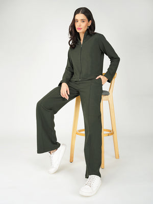 Light Knit Full-Zip Jacket & Jogger Set