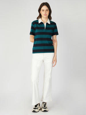 STRIPED POLO T-SHIRT